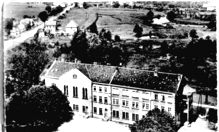 Vue aérienne du Séminaire de Bourogne Vue aérienne du Séminaire de Bourogne